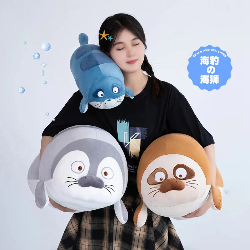 Huge Sleeping Buddies Seal Plushies