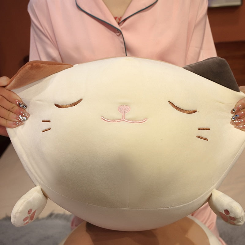 Huge Snuggly Caramel Cat Plush