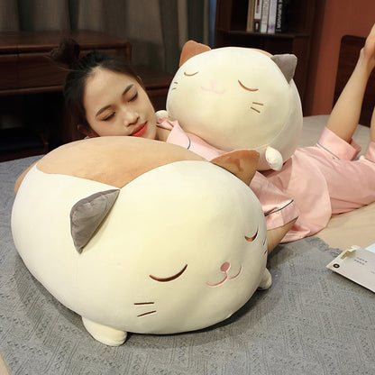 Huge Snuggly Caramel Cat Plush