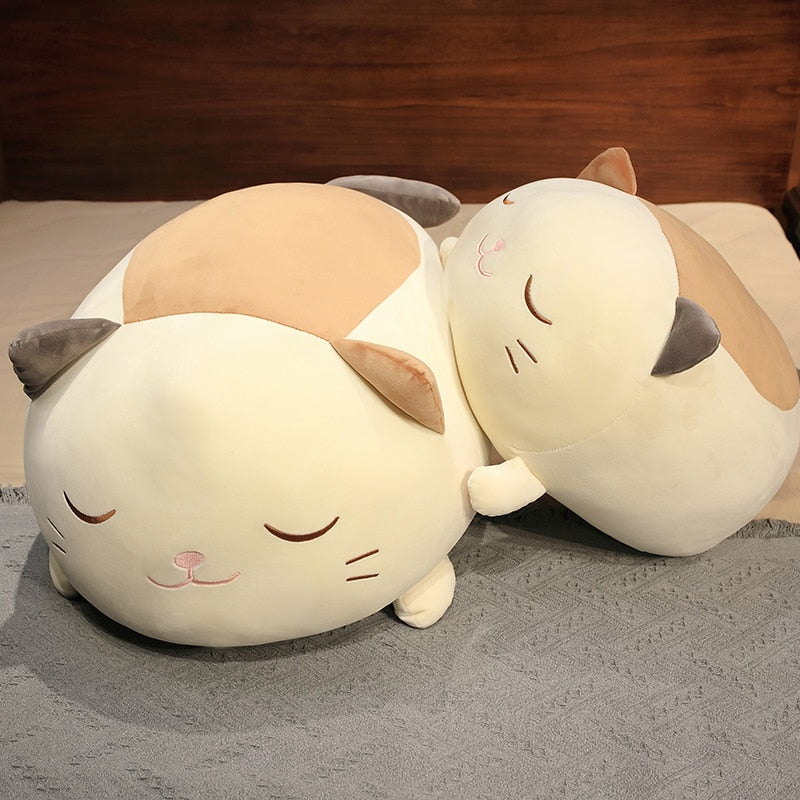 Huge Snuggly Caramel Cat Plush