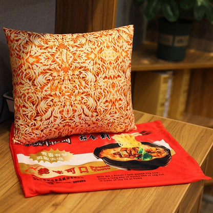 Instant Noodle Plushie Pillow