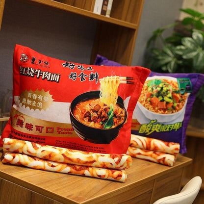 Instant Noodle Plushie Pillow