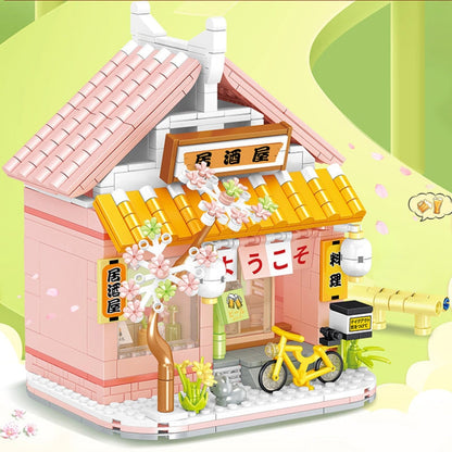 Izakaya and Chashitsu Sakura Micro Building Blocks