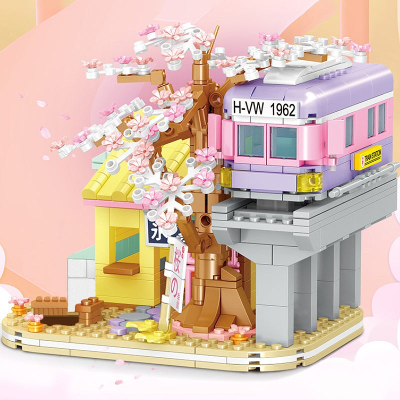 Izakaya and Chashitsu Sakura Micro Building Blocks