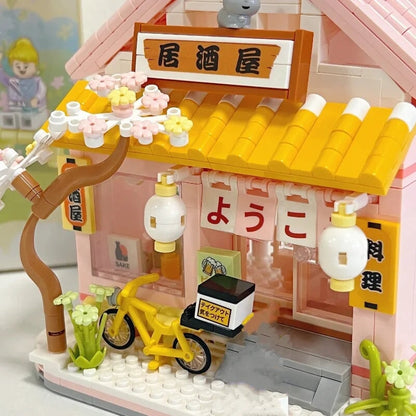Izakaya and Chashitsu Sakura Micro Building Blocks