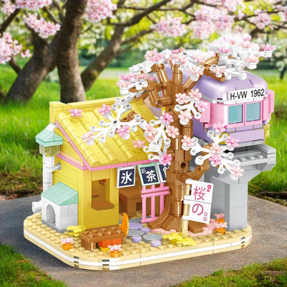 Izakaya and Chashitsu Sakura Micro Building Blocks