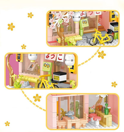 Izakaya and Chashitsu Sakura Micro Building Blocks