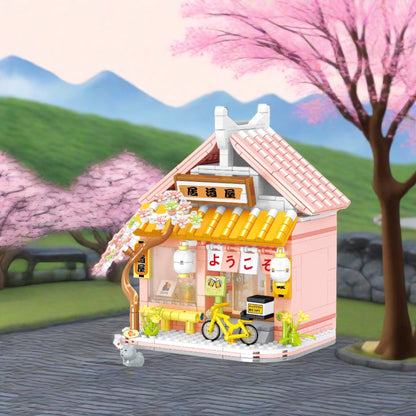 Izakaya and Chashitsu Sakura Micro Building Blocks