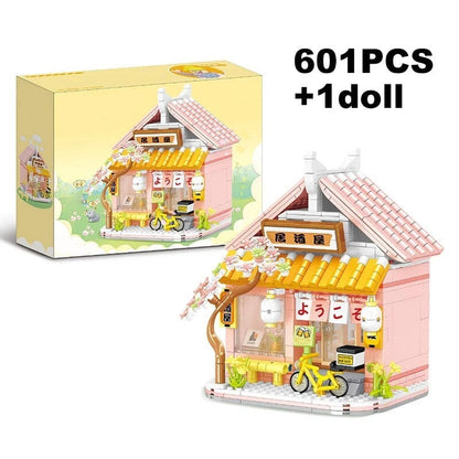 Izakaya and Chashitsu Sakura Micro Building Blocks