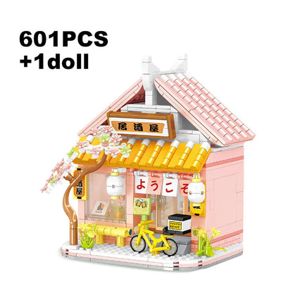 Izakaya and Chashitsu Sakura Micro Building Blocks