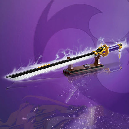 Japanese Anime Red Purple Sword Building Block