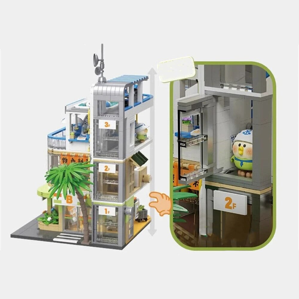 Japanese BeBe Shopping Mall Building Blocks Set
