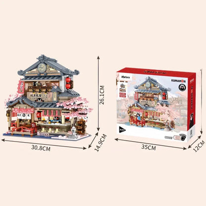 Japanese Kumamoto Bear Restaurant Micro Building Set