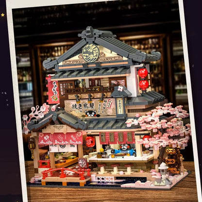 Japanese Kumamoto Bear Restaurant Micro Building Set