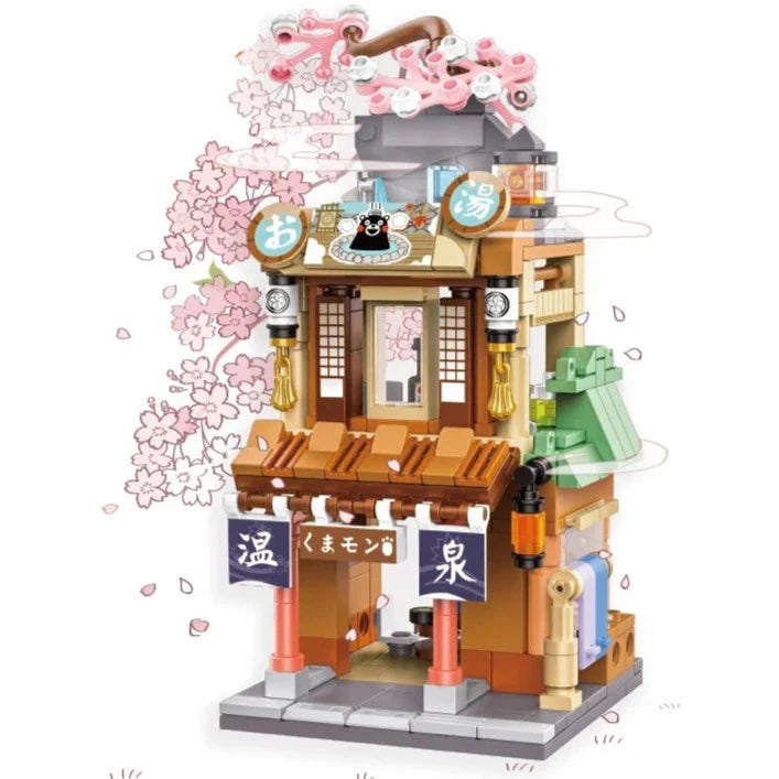 Japanese-themed Ramen Hot Spring Sushi Tea Micro Building Sets