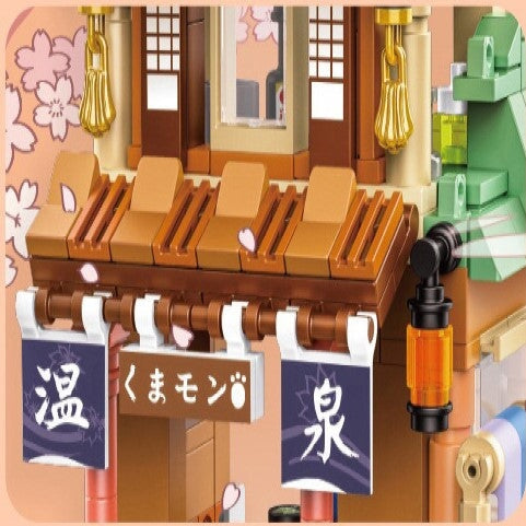 Japanese-themed Ramen Hot Spring Sushi Tea Micro Building Sets