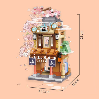 Japanese-themed Ramen Hot Spring Sushi Tea Micro Building Sets