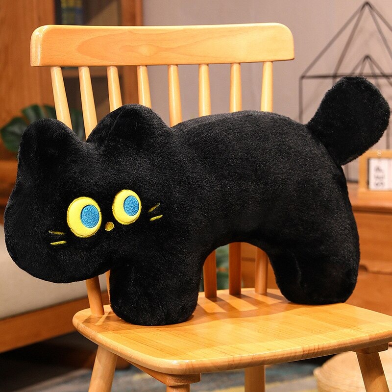 JoJo the Black Cat Plush Pillow