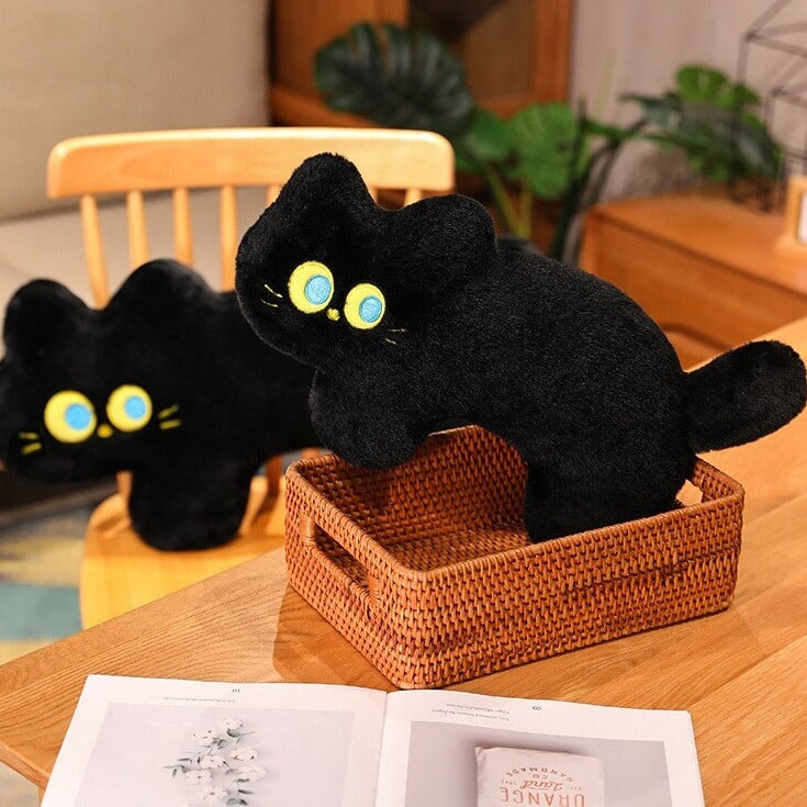 JoJo the Black Cat Plush Pillow