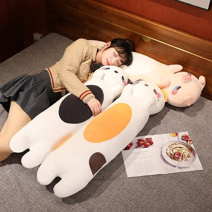 Kawaii 100cm Long Snuggly Dog Cat Pig Plushie Collection