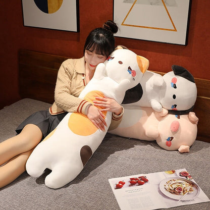 Kawaii 100cm Long Snuggly Dog Cat Pig Plushie Collection