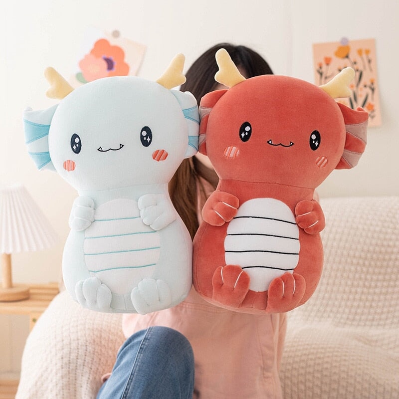 Kawaii Axolotl Dragon Plush