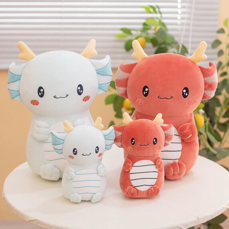Kawaii Axolotl Dragon Plush