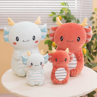 Kawaii Axolotl Dragon Plush