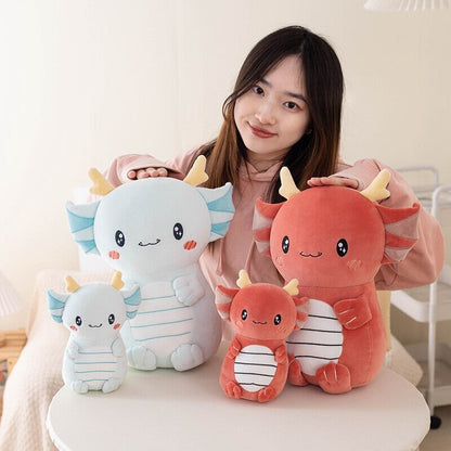 Kawaii Axolotl Dragon Plush