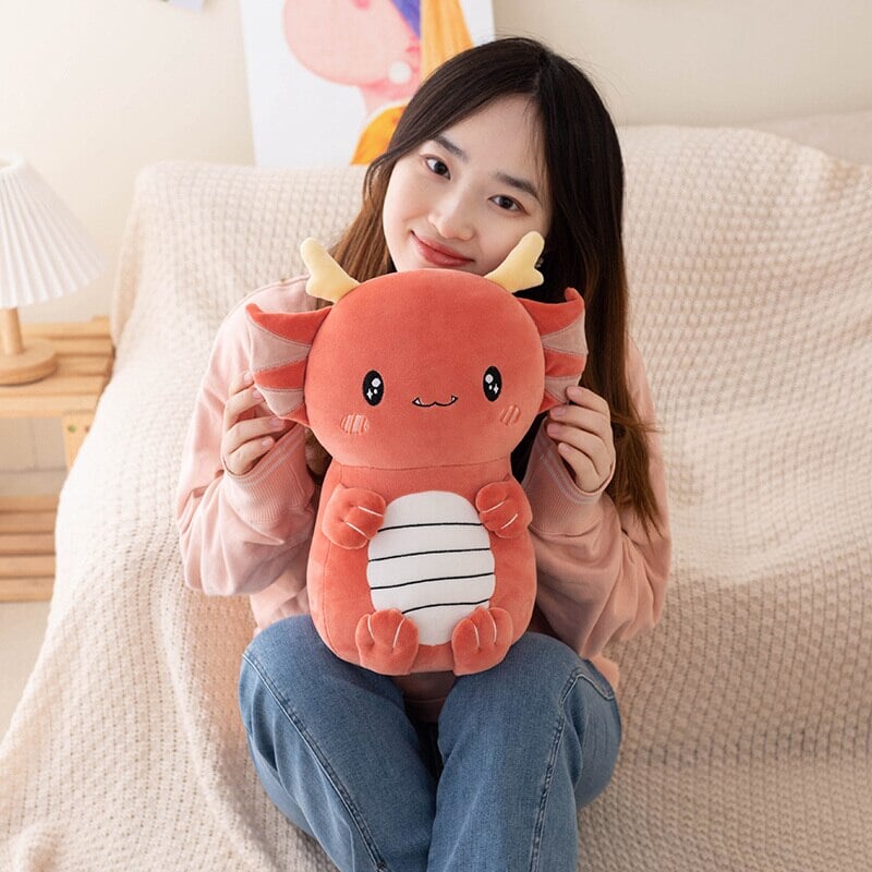 Kawaii Axolotl Dragon Plush