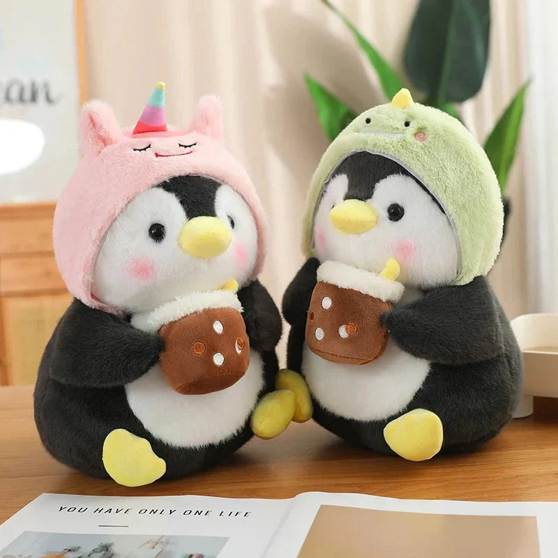 Kawaii Baby Penguin Plushies with Hats