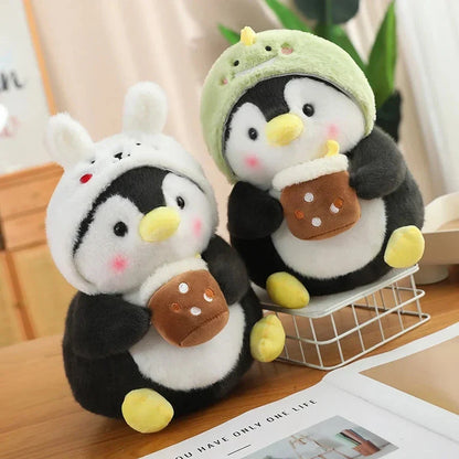 Kawaii Baby Penguin Plushies with Hats