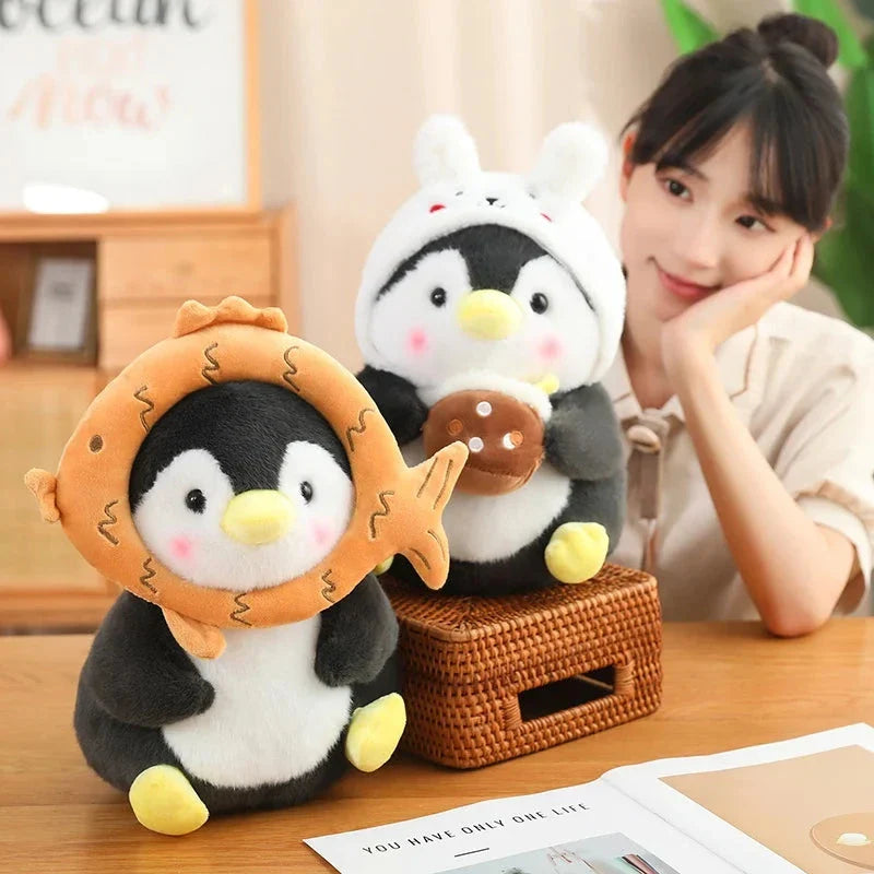 Kawaii Baby Penguin Plushies with Hats