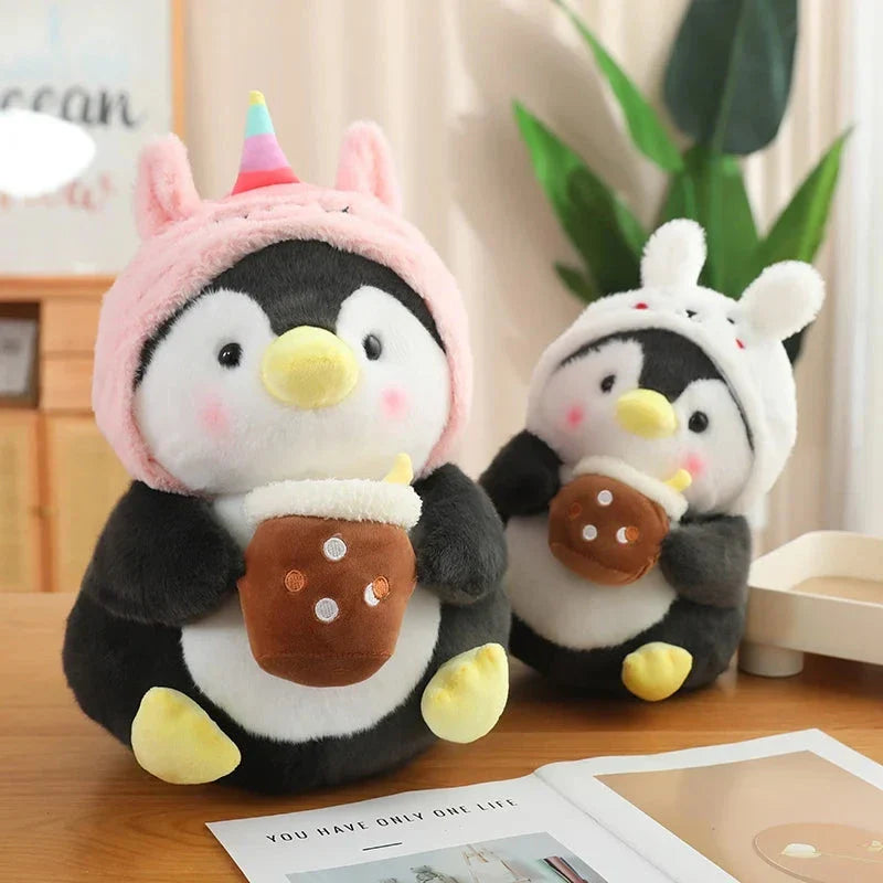 Kawaii Baby Penguin Plushies with Hats