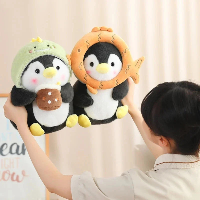 Kawaii Baby Penguin Plushies with Hats