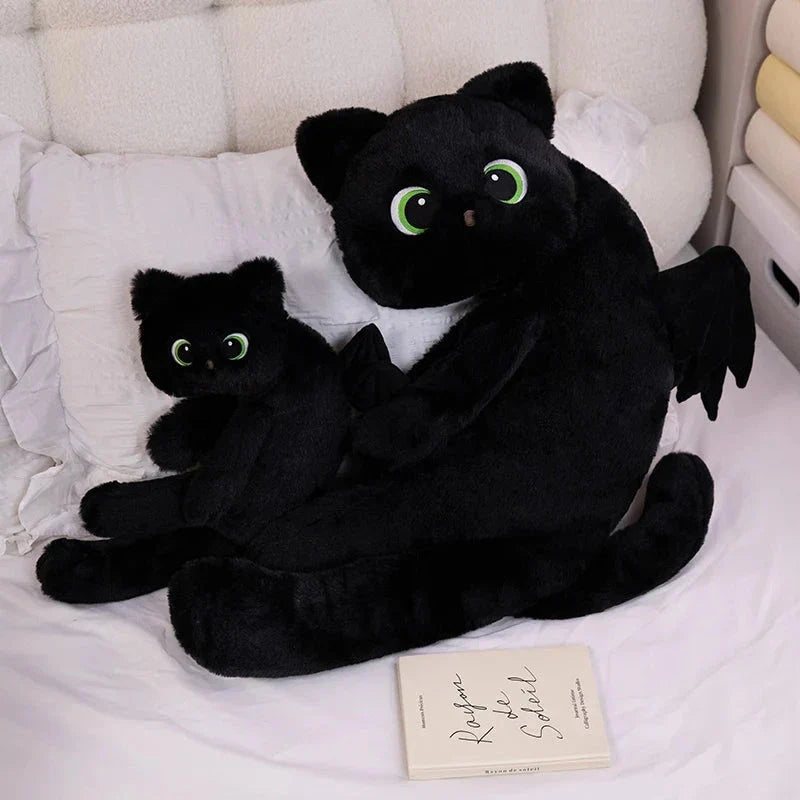 Kawaii Black Cat with Wings Plushies