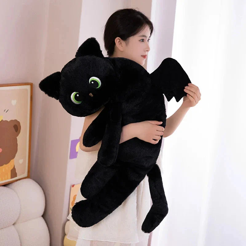 Kawaii Black Cat with Wings Plushies