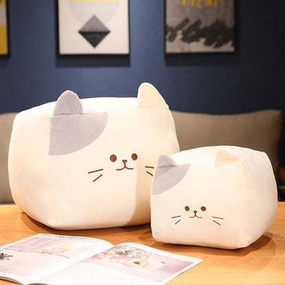 Kawaii Black White Cube Cat Plushies