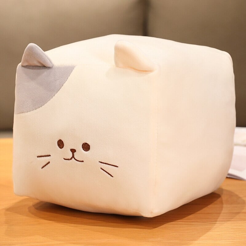 Kawaii Black White Cube Cat Plushies