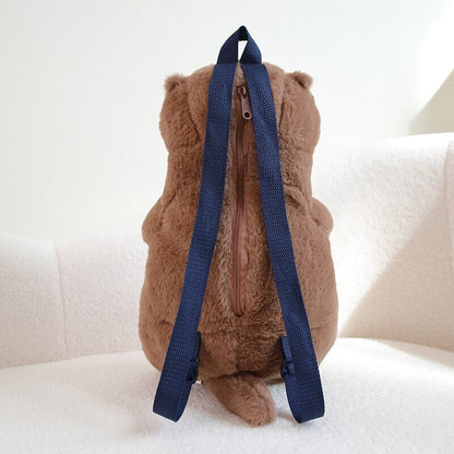 Kawaii Brown Otter Backpack Plushie