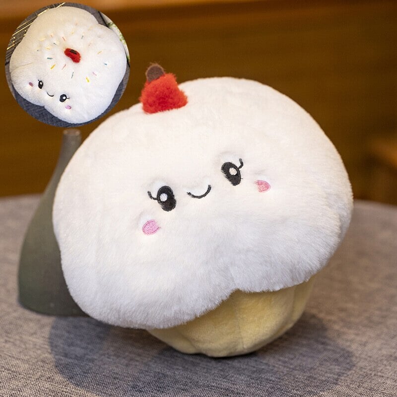 Kawaii Cake Plushie Strawberry Fruit Muffin Bakery Plushies
