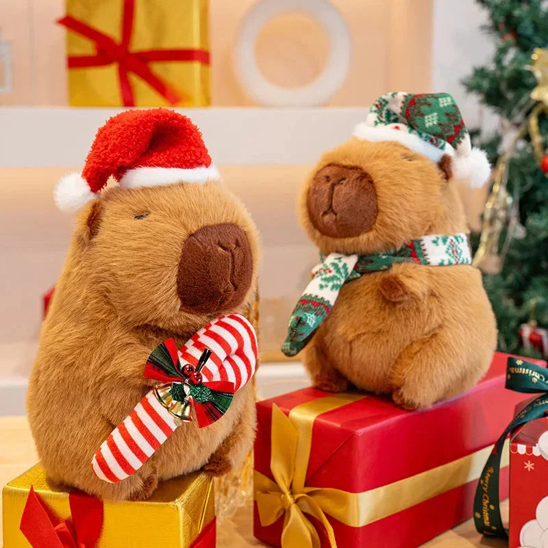 Kawaii Capybara Christmas-themed Plushies
