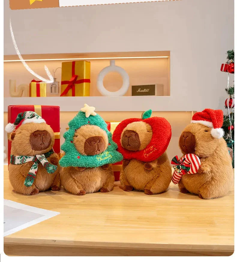 Kawaii Capybara Christmas-themed Plushies