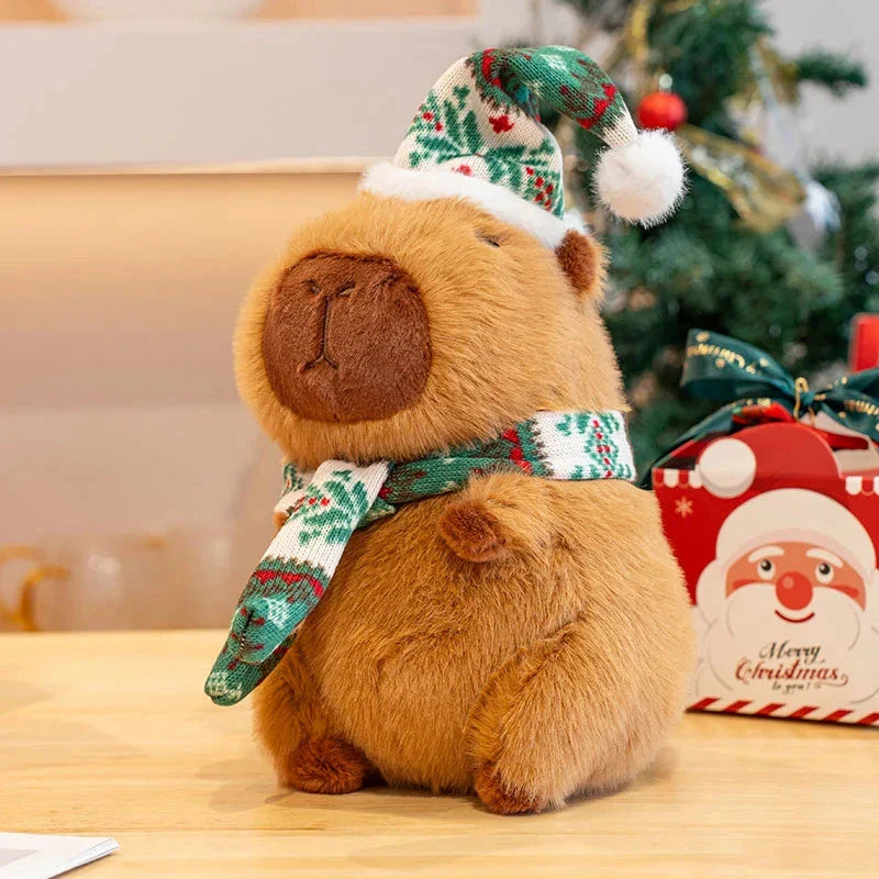Kawaii Capybara Christmas-themed Plushies