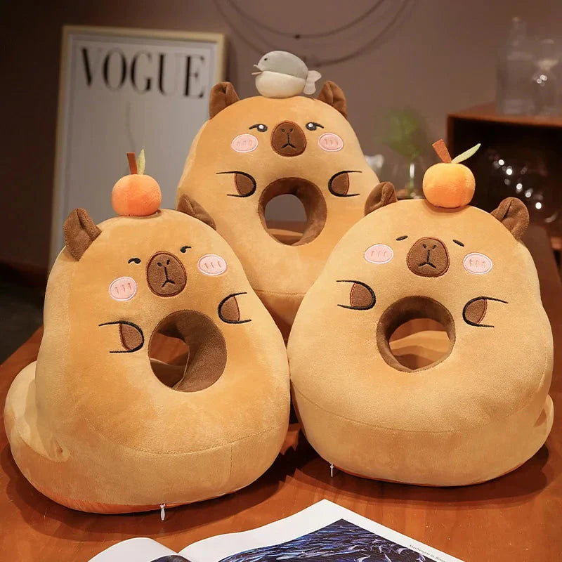 Kawaii Capybara Power Nap Head Rest Cushion