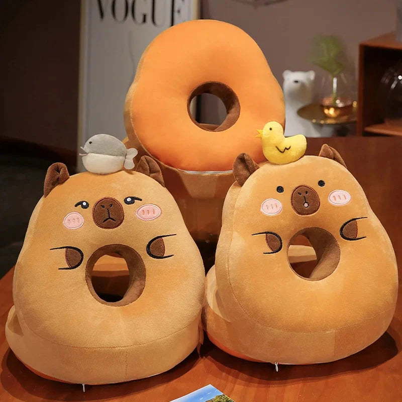 Kawaii Capybara Power Nap Head Rest Cushion