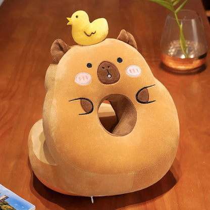 Kawaii Capybara Power Nap Head Rest Cushion