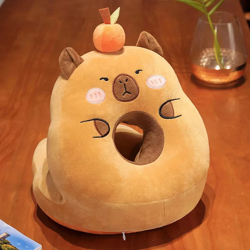 Kawaii Capybara Power Nap Head Rest Cushion