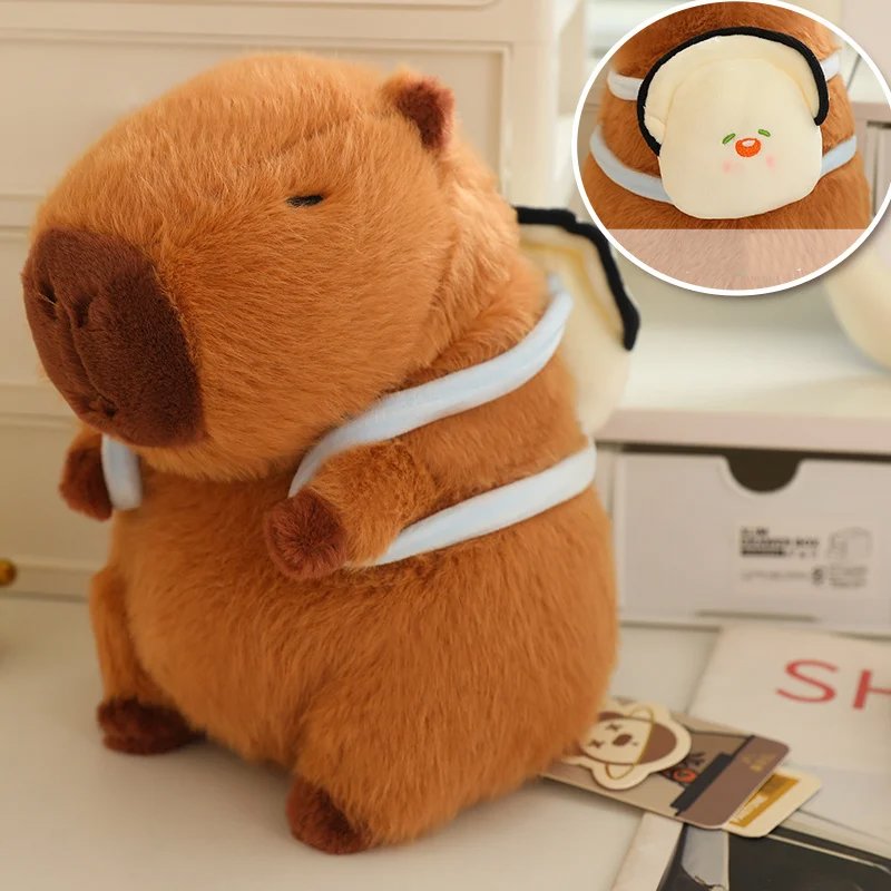 Kawaii Capybara with Backpack Plush Collection