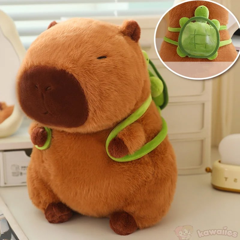 Kawaii Capybara with Backpack Plush Collection